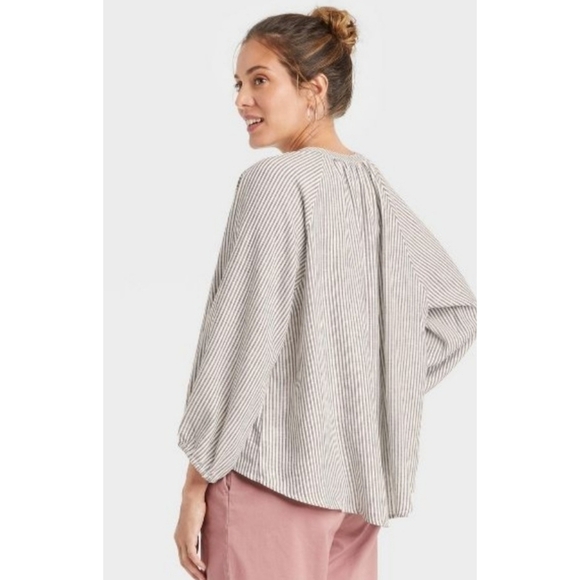 NEW A New Day Raglan Long Sleeve Tie-Front Top - Picture 8 of 14